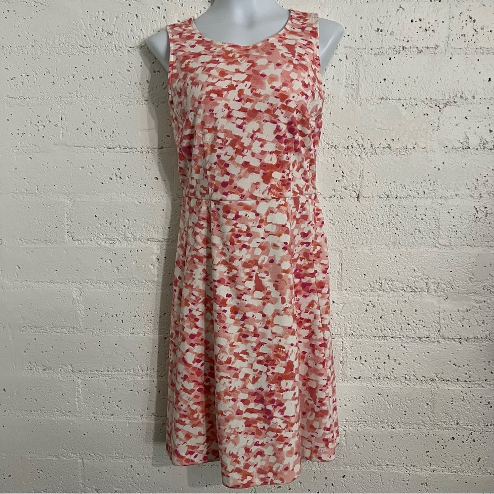 212 Collection Womens Dress S Pink Peach Sleeveless ALTERED Stretch B6
